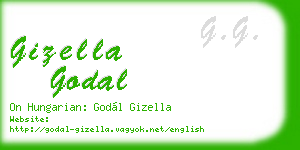 gizella godal business card